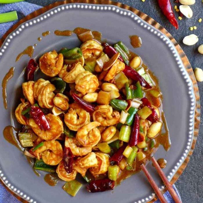 Kung Po King Prawn — Panda Cook