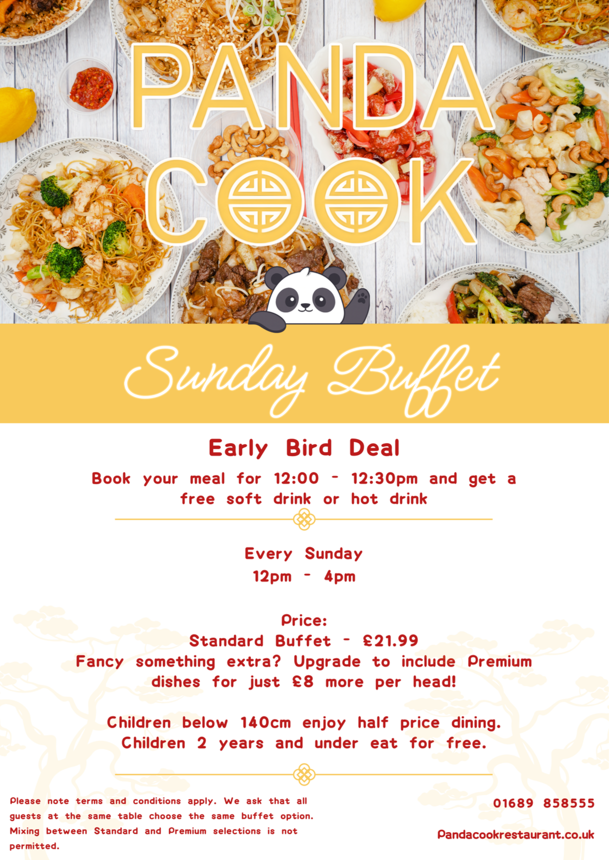 panda cook new sunday buffet